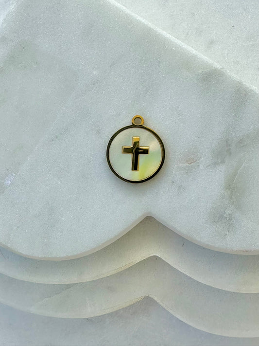 Gold Cross Charm